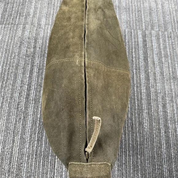 World Market Olive Leather/Suede Shoulder Bag - Picture 3 of 12